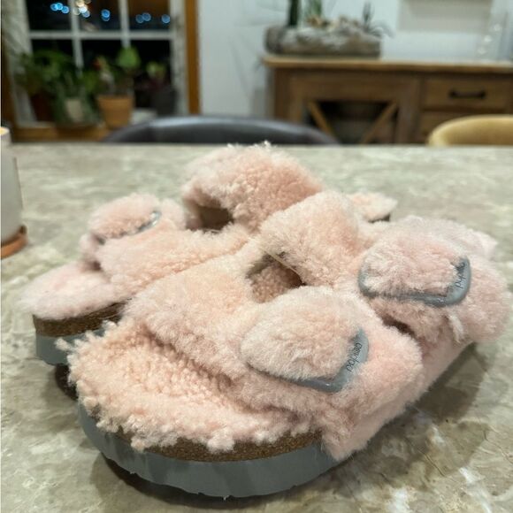 BIRKENSTOCK PAPILLIO DAYTONA SLIDE IN TEDDY CRYSTAL ROSE NWT ASSORTED SIZES - Picture 11 of 14